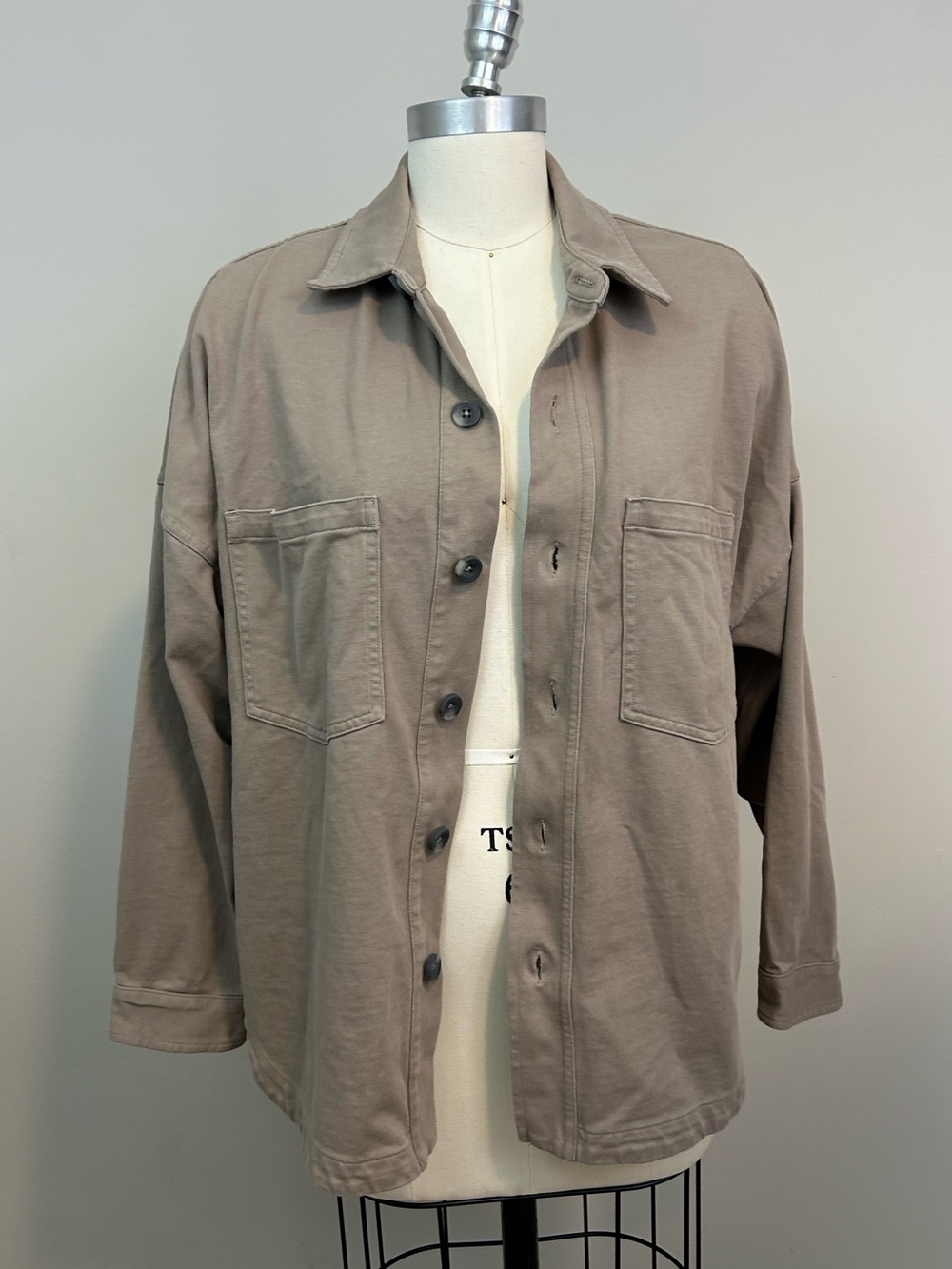 Vuori Mackenzie Shirt Jacket Taupe Sz S/XS